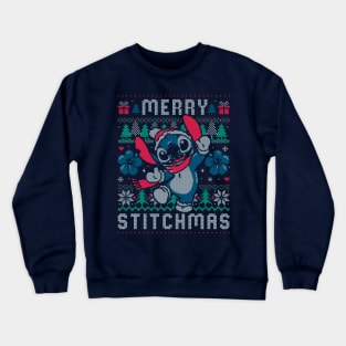 Merry Stitchmas Funny Cute Christmas Gift Crewneck Sweatshirt